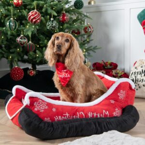 Christmas Dog Bed